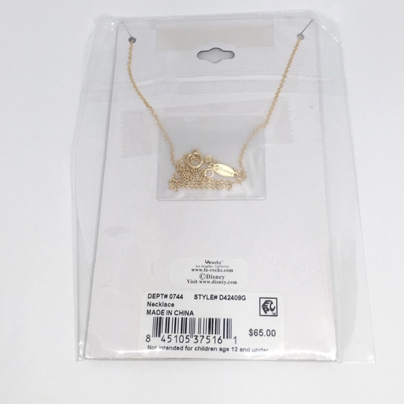 Disney Simba Pendant Necklace Gold Over Silver - Picture 4 of 5